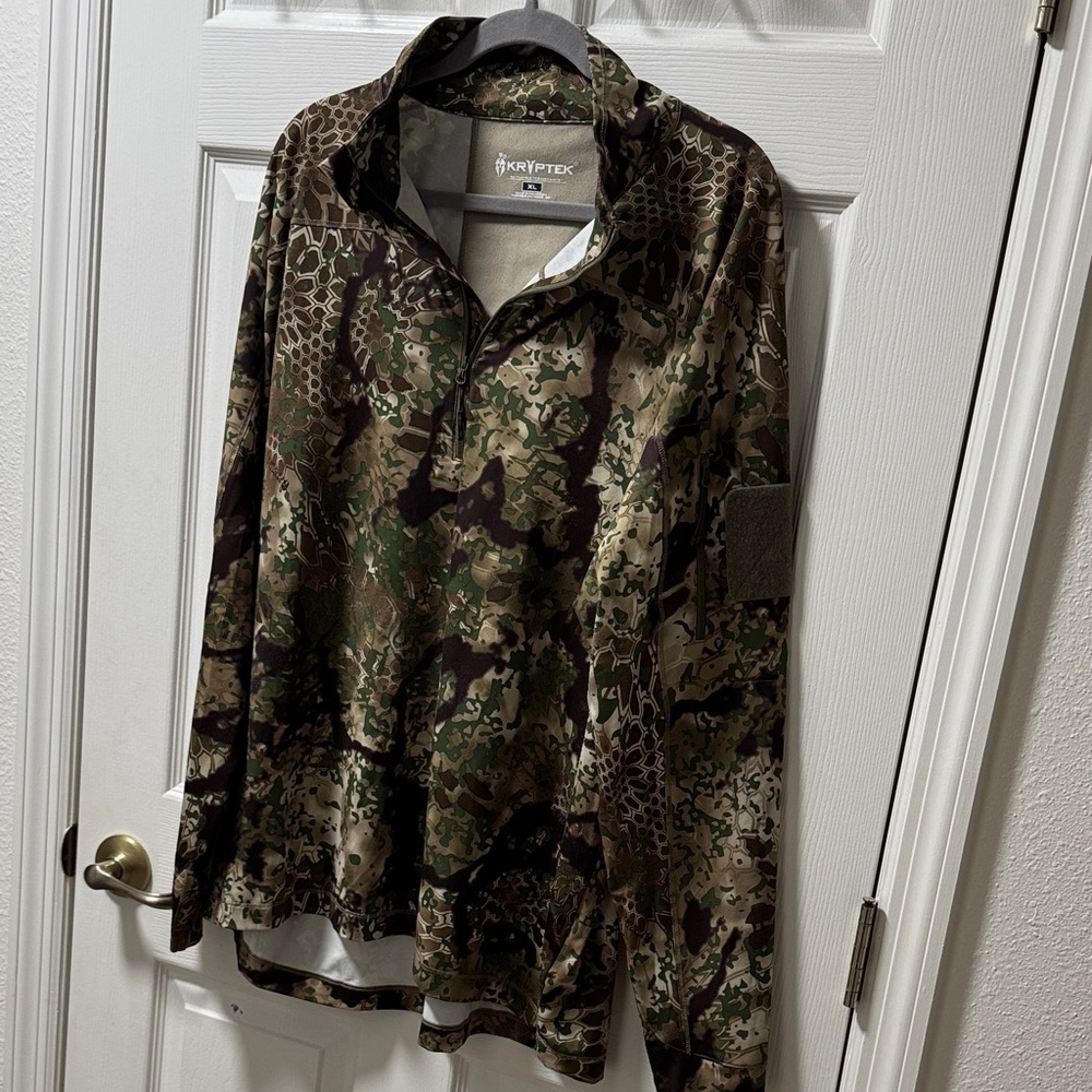 Kryptek lightweight half zip shirt